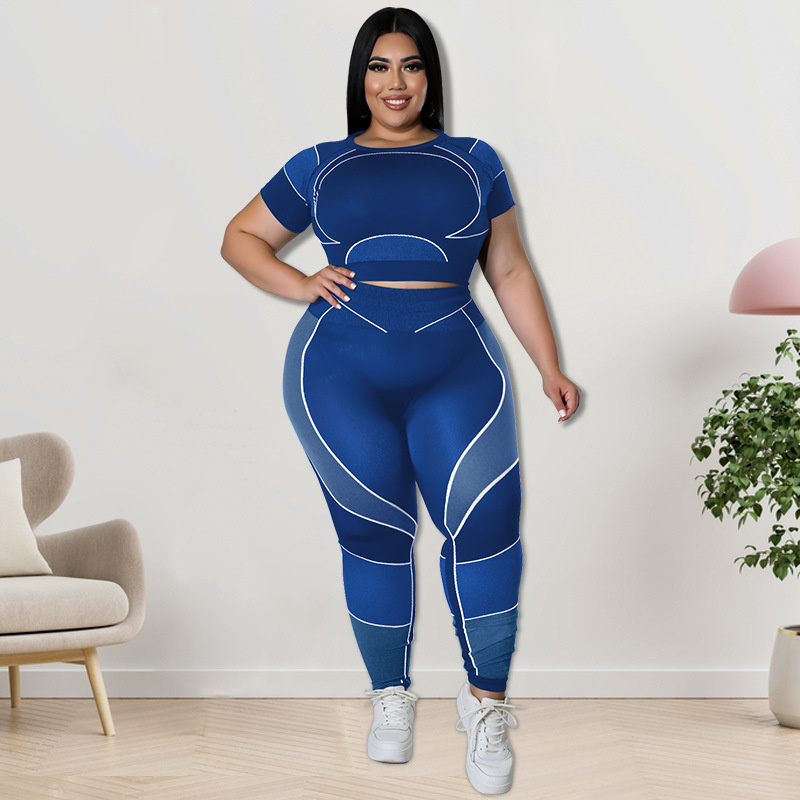 Ensemble-deux-pi-ces-pour-femme-haut-et-pantalon-courts-grande-taille-surv-tement-jogging-tenue