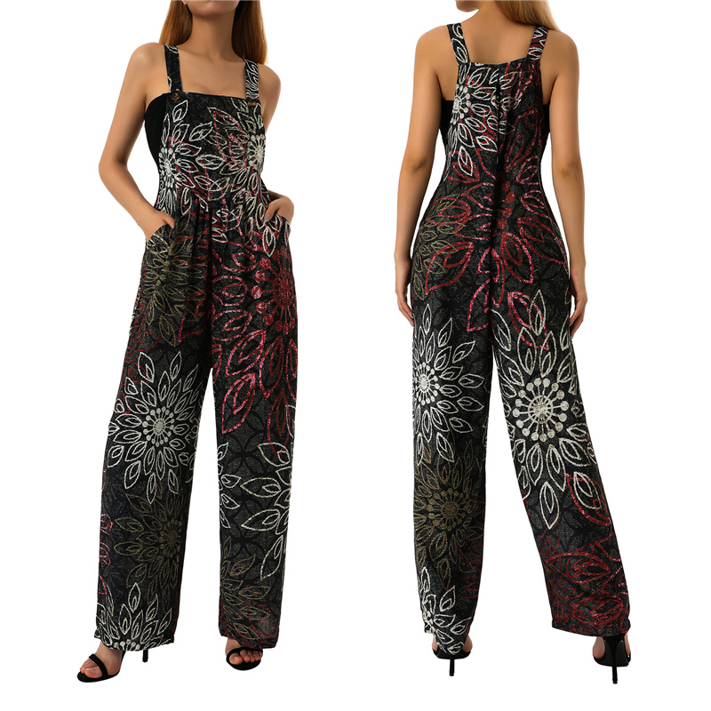 Combinaison-vintage-pour-femmes-salopette-fibres-florales-longue-bretelle-pantalon-jambes-larges-barboteuses-en-fibres-combinaisons