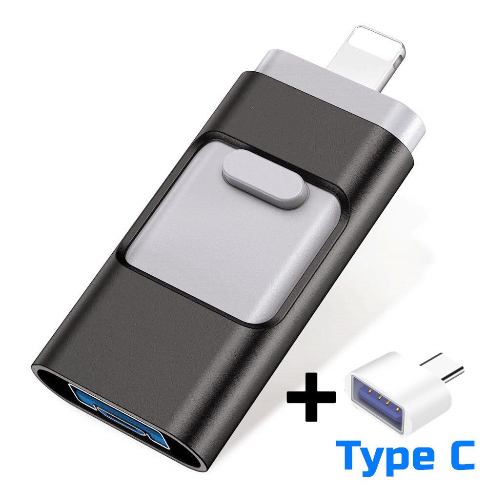 3 En 1 USB 3.0 Clé USB Clé USB OTG Clé USB Pour IPhone PC TYPE-C 1 To 512GB  256GB 128GB 64GB 32GB - Temu France