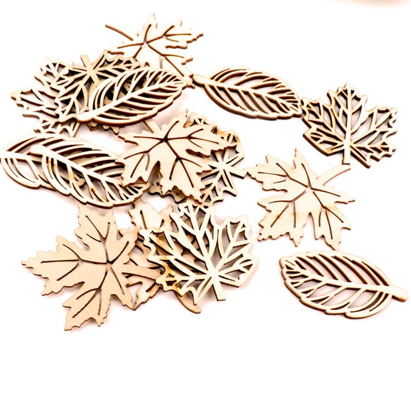 Mélange de feuilles en bois 10 pièces