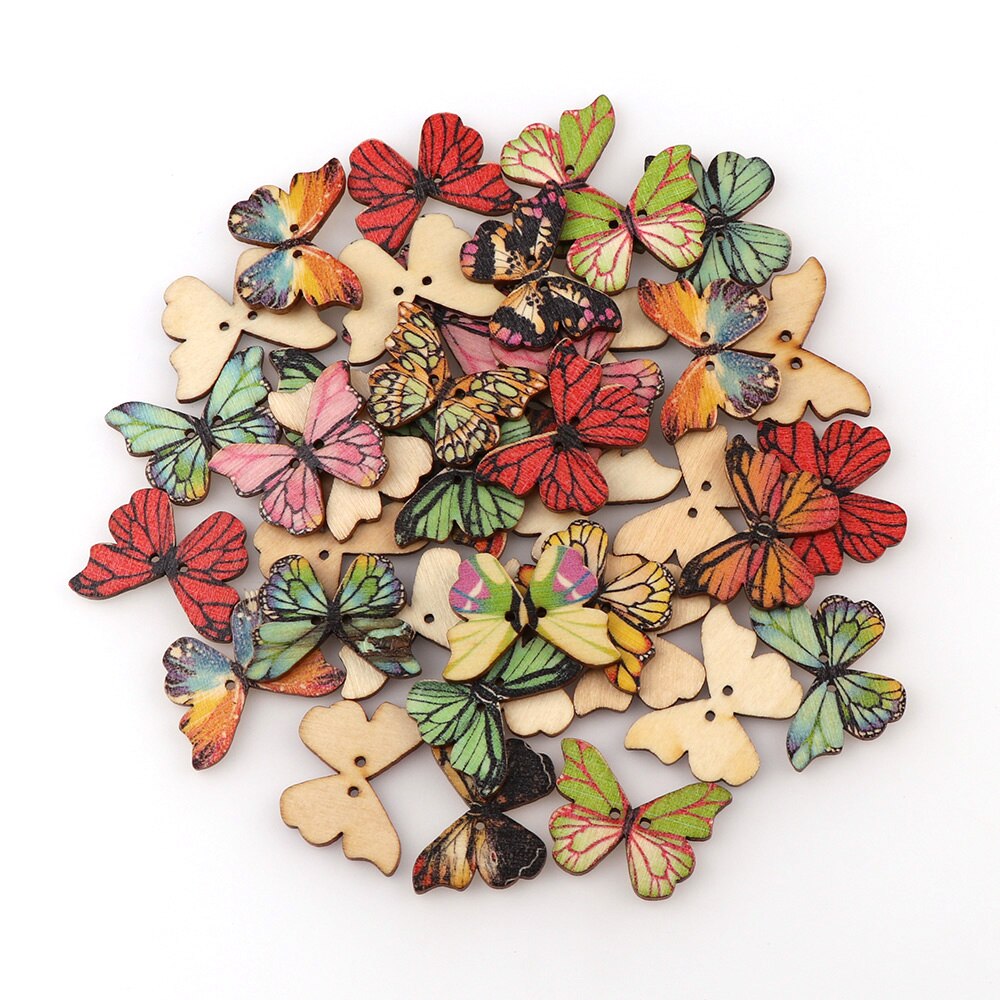 50-pi-ces-2-trous-3-tailles-boutons-color-s-en-bois-pour-couture-et-Scrapbooking