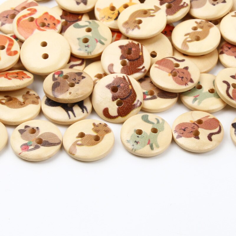 M-lange-de-boutons-en-bois-de-chat-15mm-50-pi-ces-lot-2-trous-mat