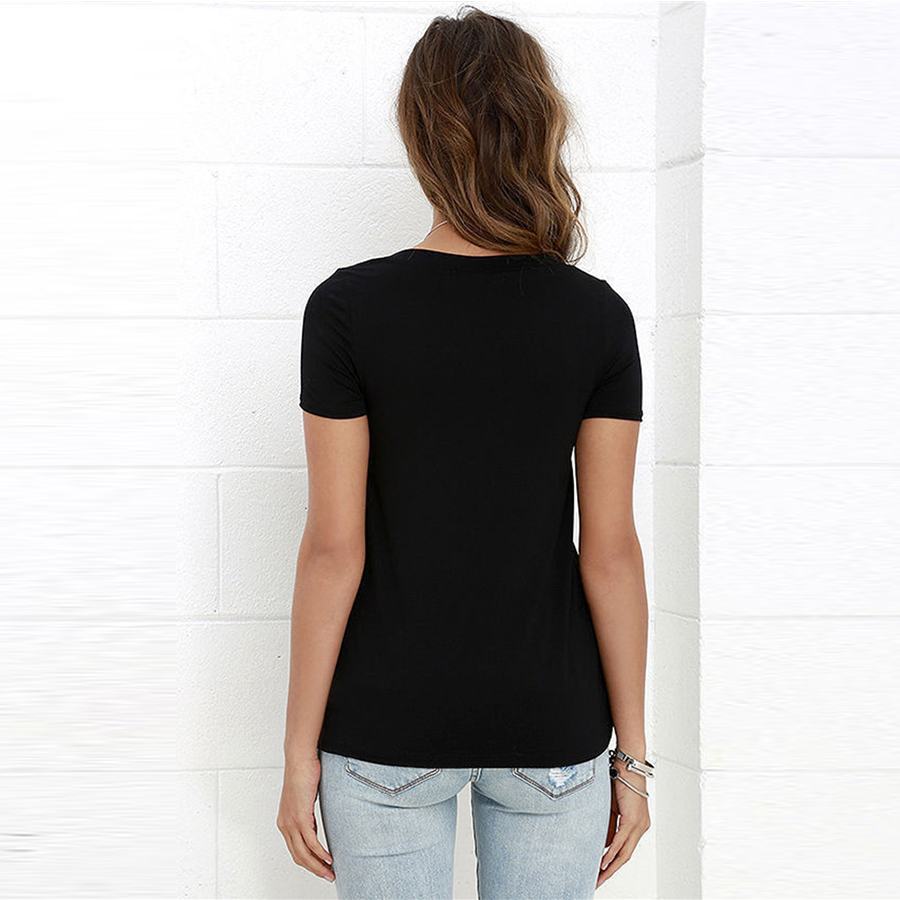 DICmodiD-T-shirt-manches-courtes-et-col-en-V-pour-femme-t-shirt-amissi-en-dentelle