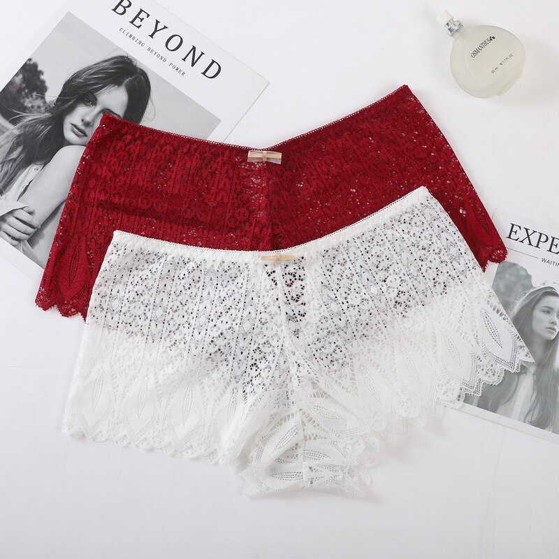 Culotte-sexy-en-dentelle-pour-femmes-bretelles-crois-es-taille-moyenne-n-ud-papillon-sous-v