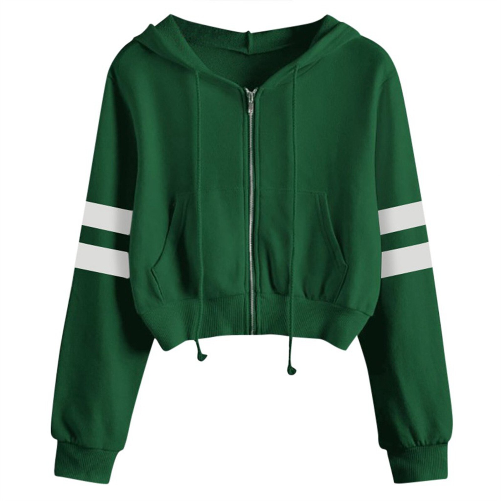 Y2K-Veste-Capuche-de-Style-Cor-en-pour-Femme-Streetwear-Fermeture-clair-CombHarajuku-Ray-Court-Kpop