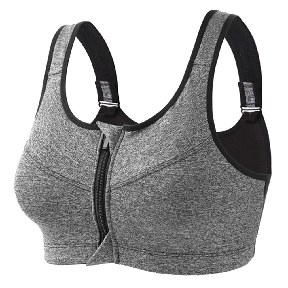 Soutien-gorge-Push-Up-antichoc-avec-fermeture-clair-avant-pour-femme-sous-v-tements-de-sport