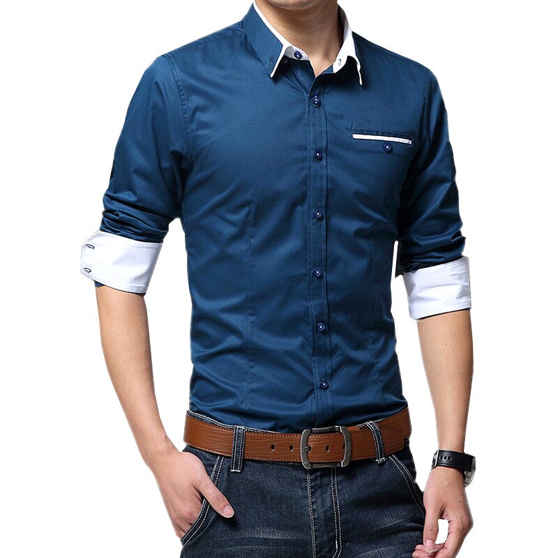 T-shirt manches longues bicolore pour hommes - Mode/Chemises et Hauts pour  Hommes - Merci Boutique