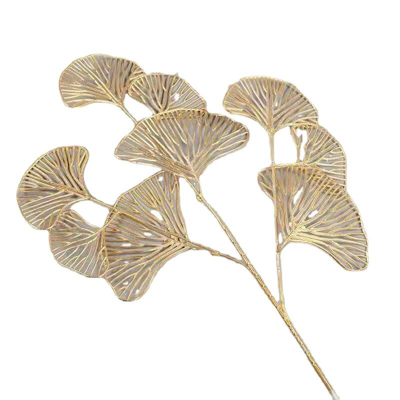 Ginkgo-Eucalyptus-Holly-pour-arc-de-mariage-3-dents-ventilateur-cuir-chevelu-filet-or-l-fleur
