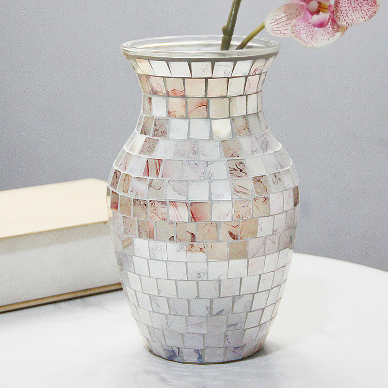Vase-en-verre-mosa-que-europ-en-rose-violet-col-de-fleur-cass-la-mode
