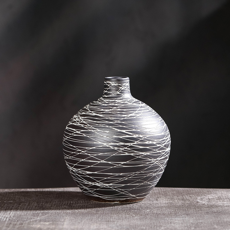 Vase-en-c-ramique-Simple-et-r-tro-ensemble-de-trois-pi-ces-d-ornements-artisanaux