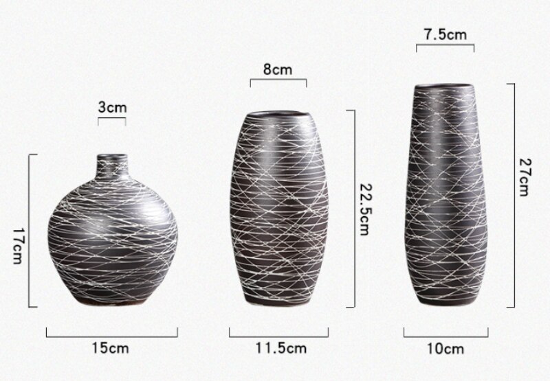 Vase-en-c-ramique-Simple-et-r-tro-ensemble-de-trois-pi-ces-d-ornements-artisanaux