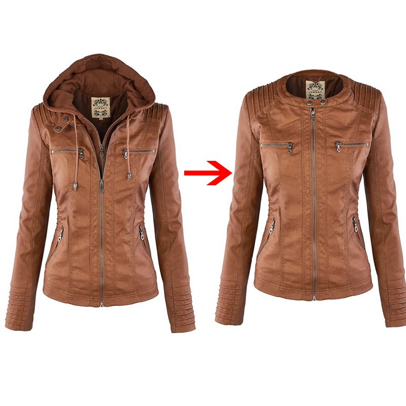 Veste-de-moto-gothique-en-similicuir-PU-pour-femme-sweats-capuche-noirs-manteau-basique-automne-hiver