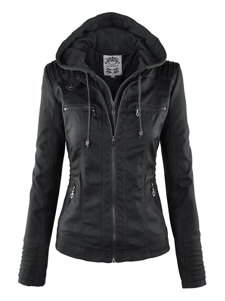Veste-de-moto-gothique-en-similicuir-PU-pour-femme-sweats-capuche-noirs-manteau-basique-automne-hiver