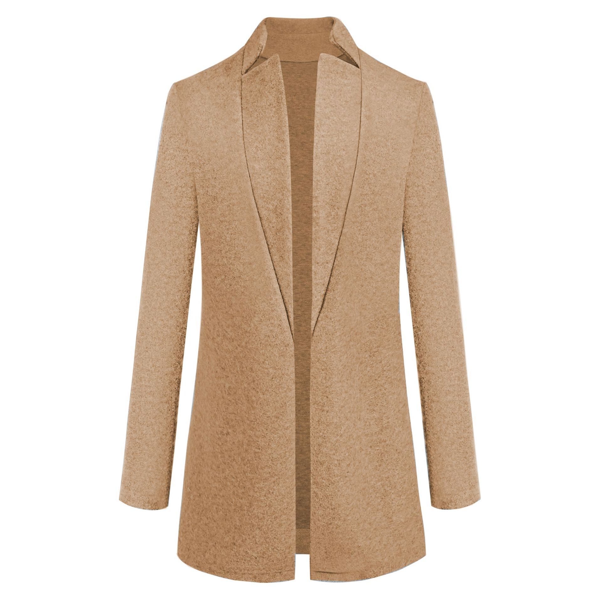 Manteau-en-laine-pour-femme-monochrome-debout-mode-europ-enne-et-am-ricaine-automne-hiver-nouveau