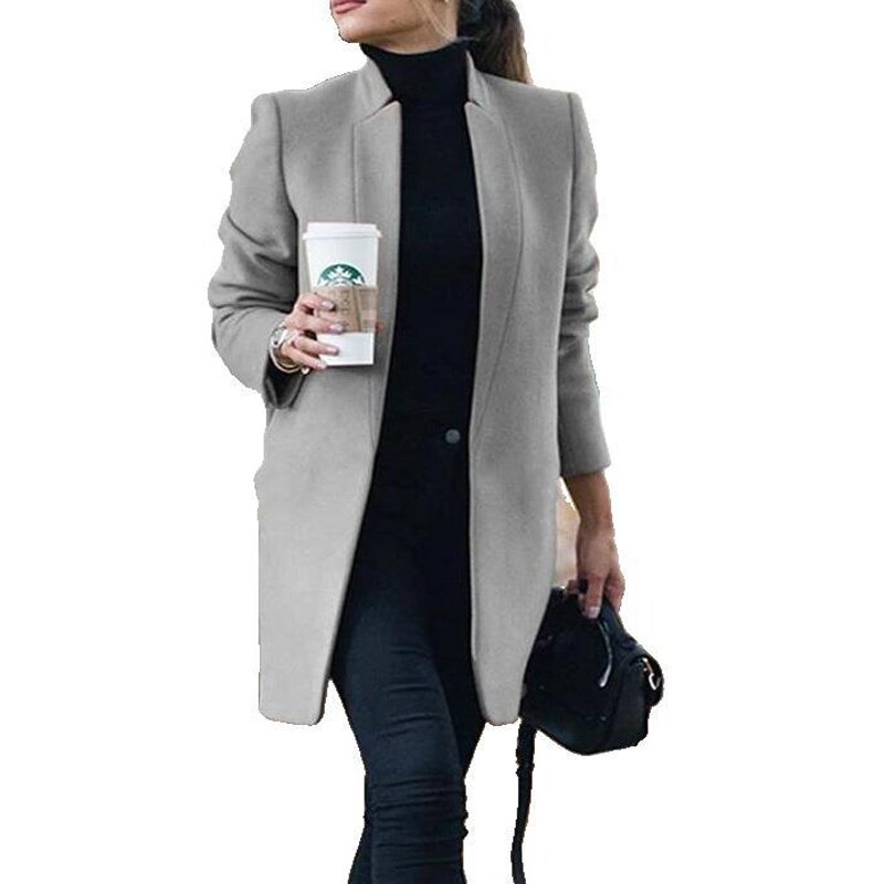 Manteau-en-laine-pour-femme-monochrome-debout-mode-europ-enne-et-am-ricaine-automne-hiver-nouveau