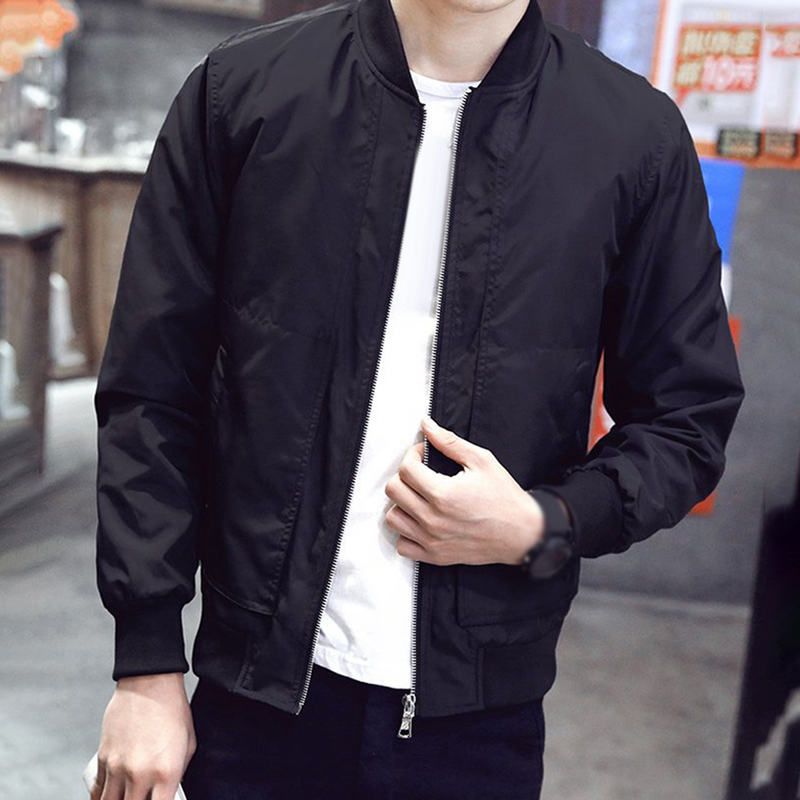 Blouson-aviateur-fermeture-clair-pour-hommes-Streetwear-d-contract-Hip-Hop-Slim-Fit-Pilote-Combinaison-de