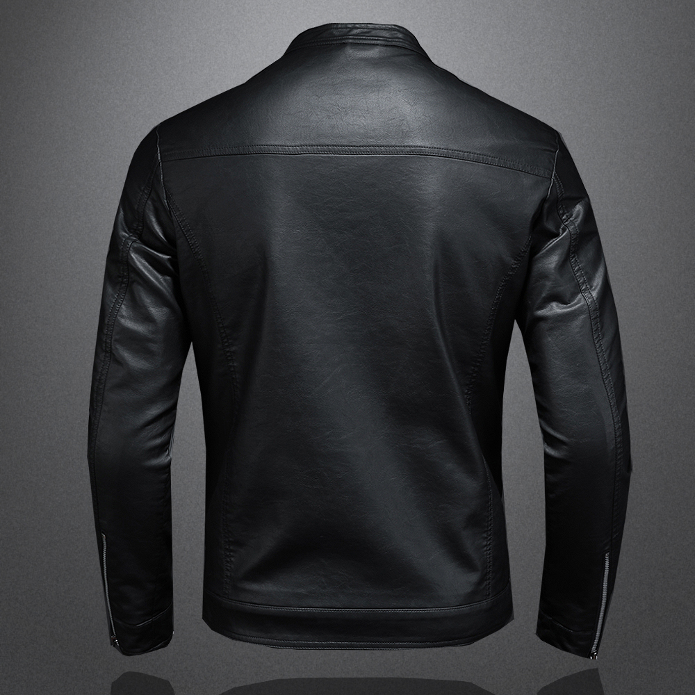 Blouson-en-cuir-PU-homme-slim-d-contract-la-mode-avec-col-montant-pour-motard