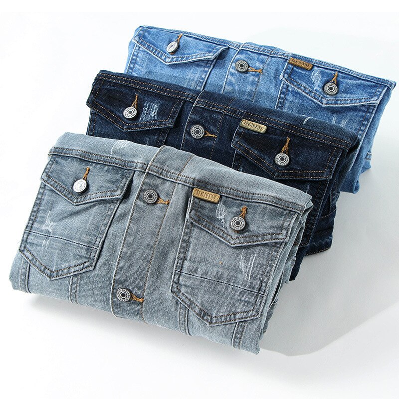 Veste-d-contract-e-en-coton-pour-hommes-denim-noir-jean-slim-manteau-r-tro-classique