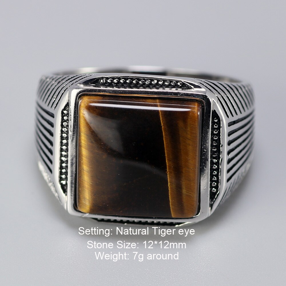 Bague-en-argent-Sterling-925-pour-homme-bijoux-fins-avec-des-yeux-de-tigre-motif-rayures