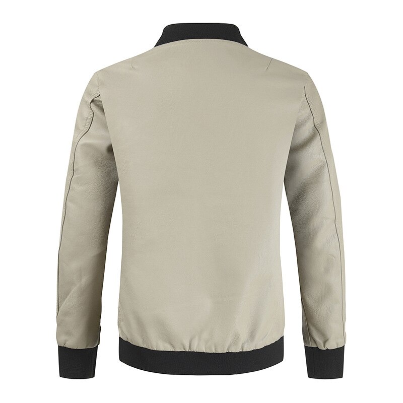 Veste-en-cuir-PU-col-montant-pour-hommes-vestes-glissi-re-patchwork-manteau-de-moto-d