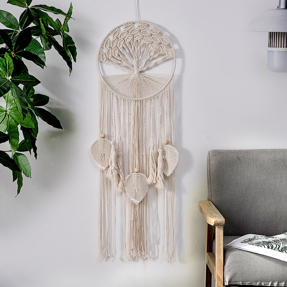Tapisserie-murale-tiss-e-en-macram-boh-me-faite-la-main-couverture-franges-conflicTassels-chambre-coucher