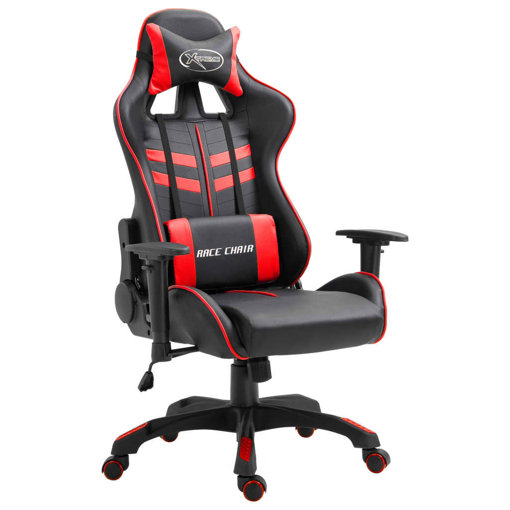Chaise de bureau gamer noir et rouge