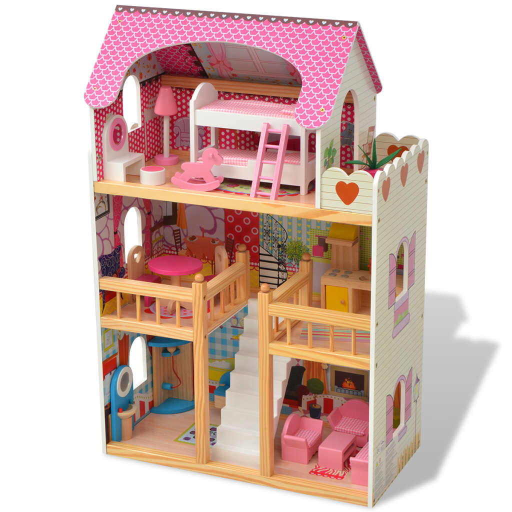 Maison de poupées en bois