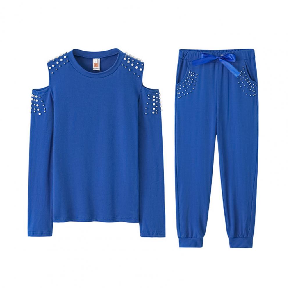Ensemble-deux-pi-ces-pour-femmes-haut-manches-longues-et-pantalon-de-jogging-tenue-de-salon