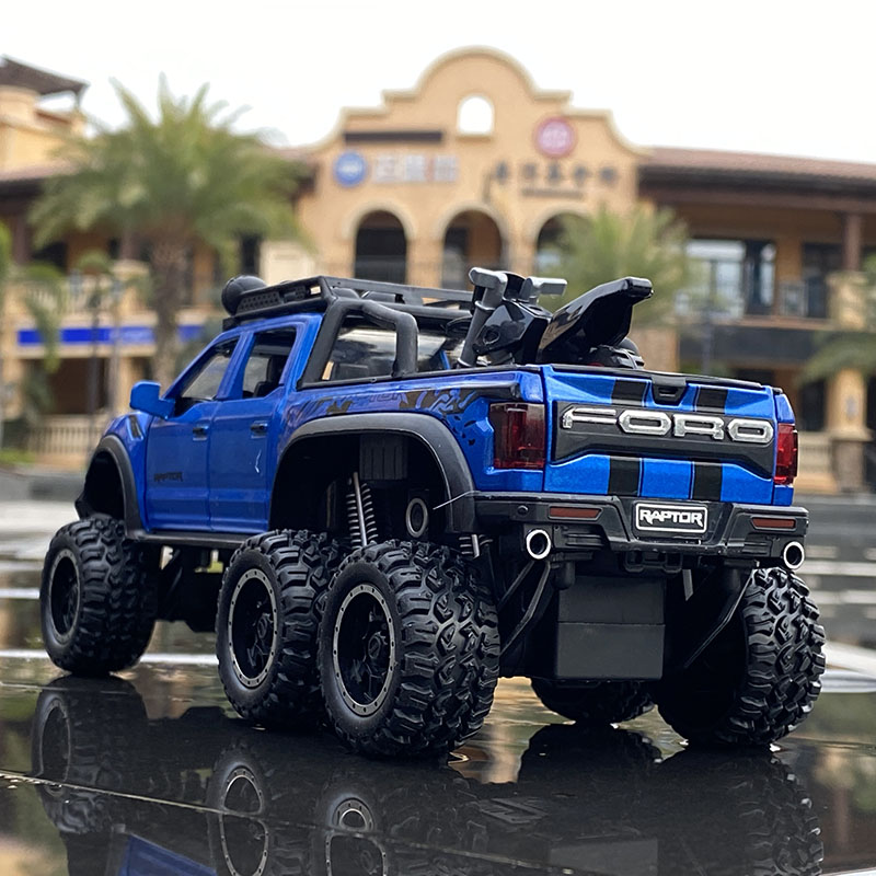 Ford-Raptor-F150-voiture-en-alliage-mod-le-1-28-v-hicule-tout-terrain-modifi-voiture