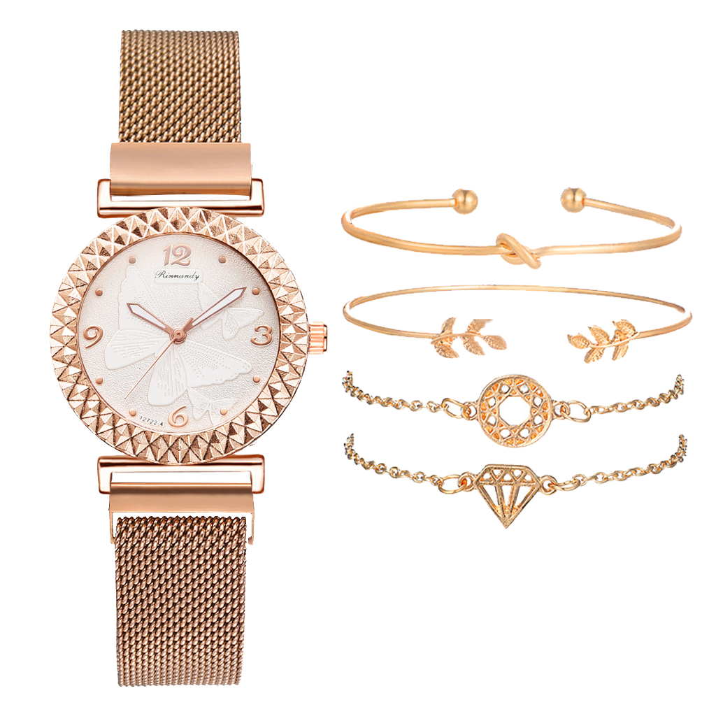 Ensemble-de-montre-quartz-pour-femme-marque-de-luxe-or-rose-bracelet-de-montre-habill-montre