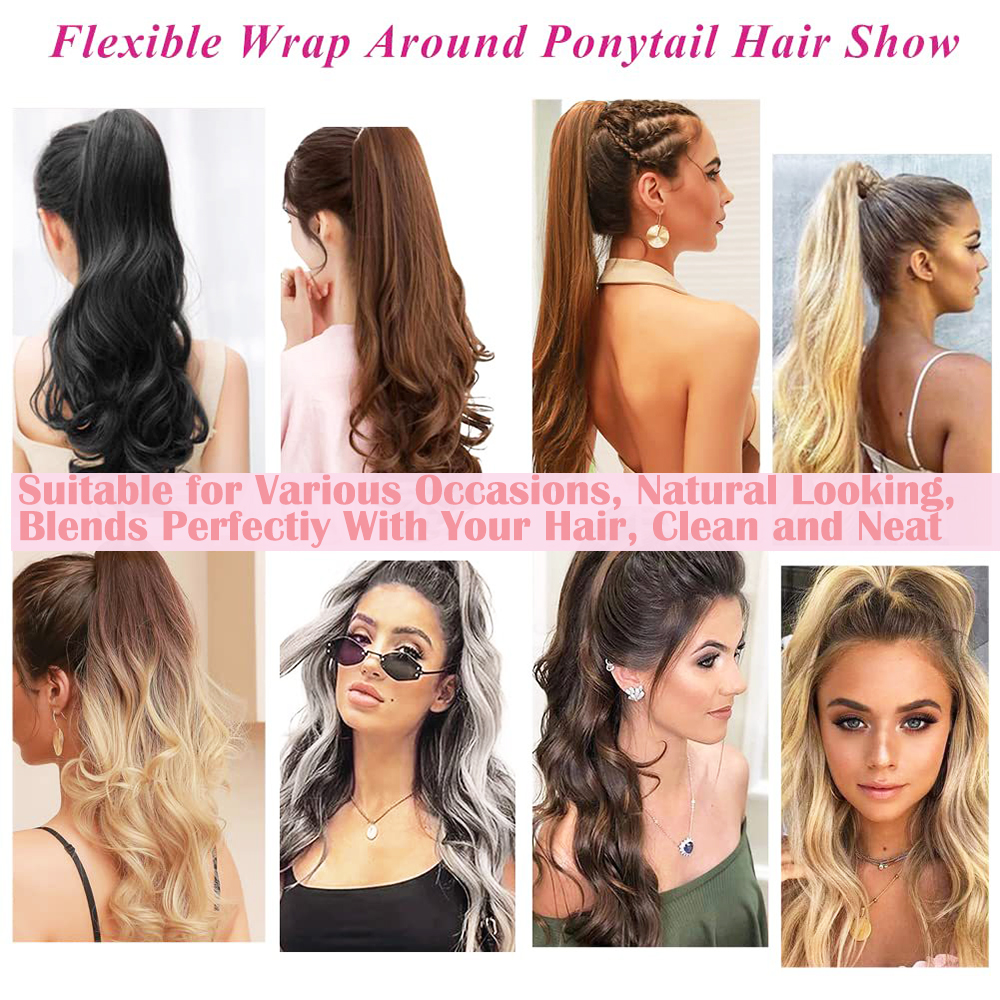 Queue-de-cheval-synth-tique-longue-pour-femme-postiche-boucl-e-naturelle-extensions-de-cheveux-flexibles