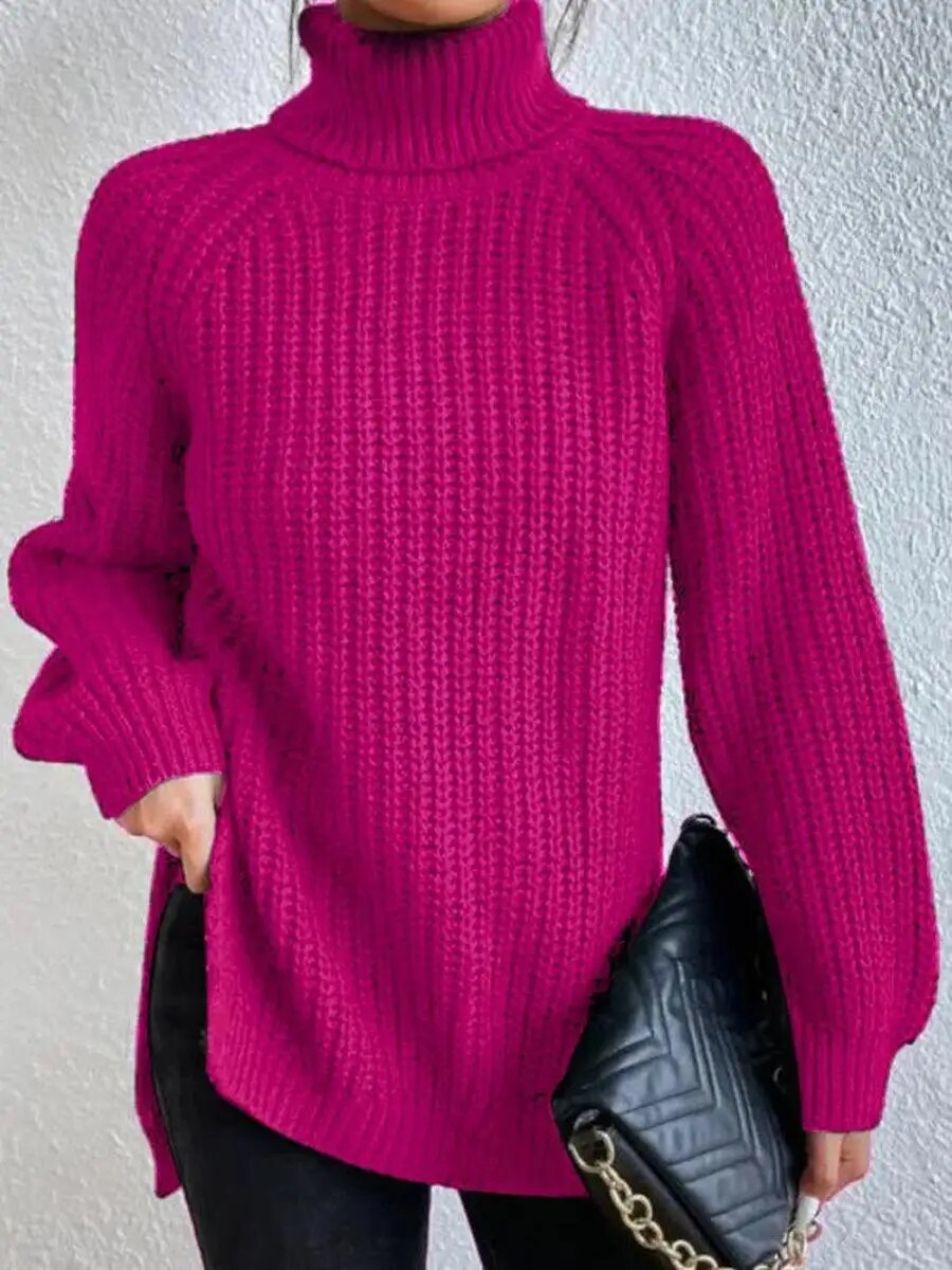 Pull-Col-Roul-Respirant-et-Chaud-pour-Femme-V-tement-D-contract-l-gant-Solide-la