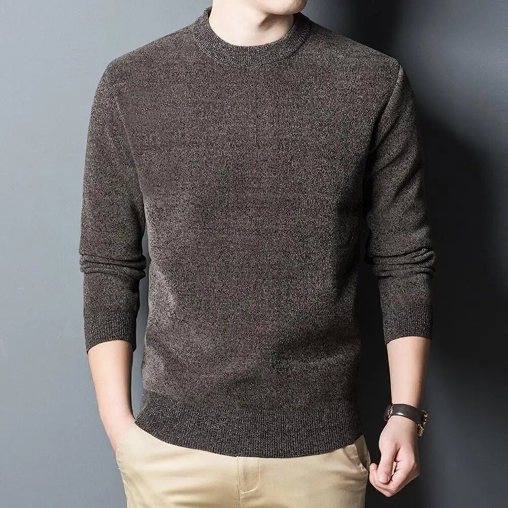 Pull-d-contract-manches-longues-et-col-rond-pour-hommes-pull-confortable-pour-la-maison-et