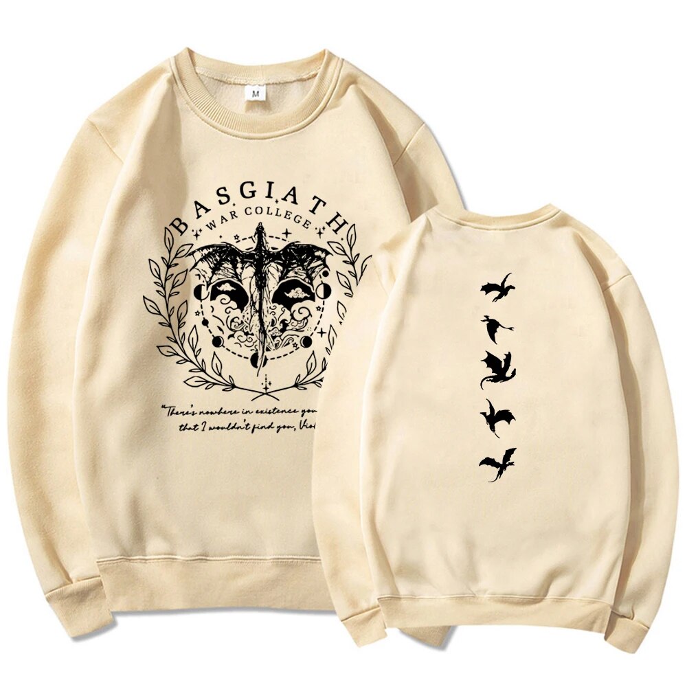 Sweat-shirt-double-face-Four-Wing-Basgiath-War-imprim-s-sweat-capuche-Dragon-Rider-pull-livresque
