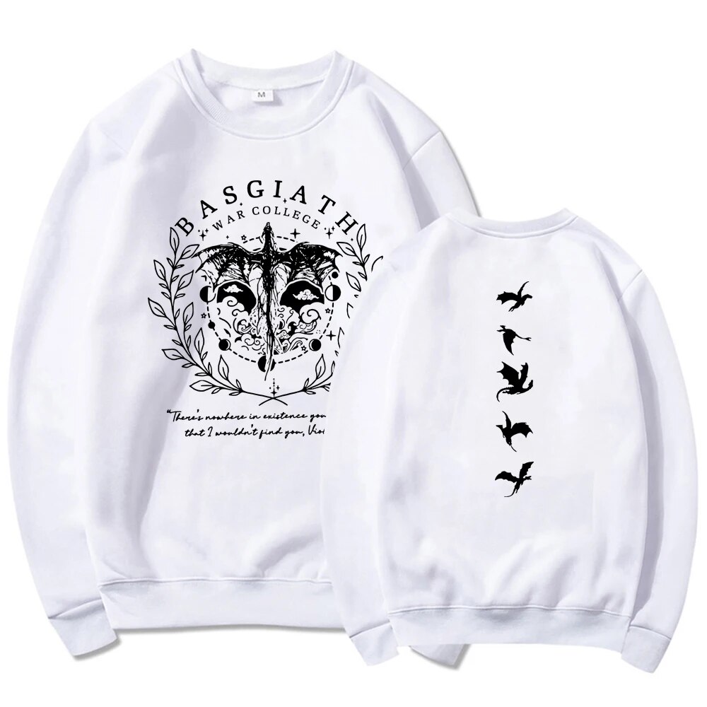 Sweat-shirt-double-face-Four-Wing-Basgiath-War-imprim-s-sweat-capuche-Dragon-Rider-pull-livresque