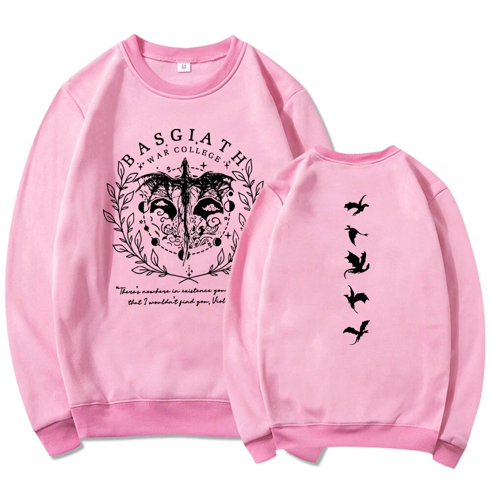Sweat-shirt-double-face-Four-Wing-Basgiath-War-imprim-s-sweat-capuche-Dragon-Rider-pull-livresque