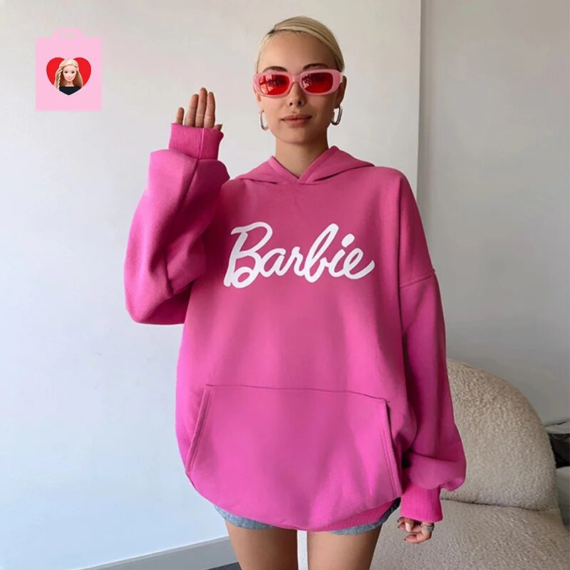 Sweat Barbie Rose ou Blanc Mode Sweat Pull et Gilet pour Femmes Merci Boutique