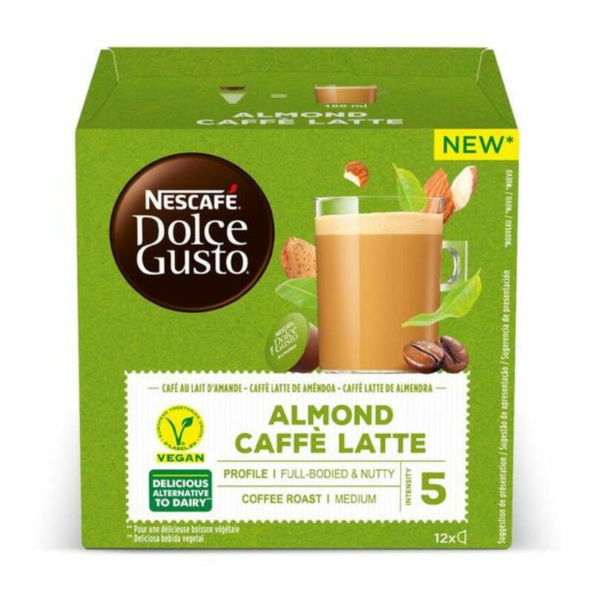 Capsules de café Dolce Gusto Café au lait Amande (12 unités)