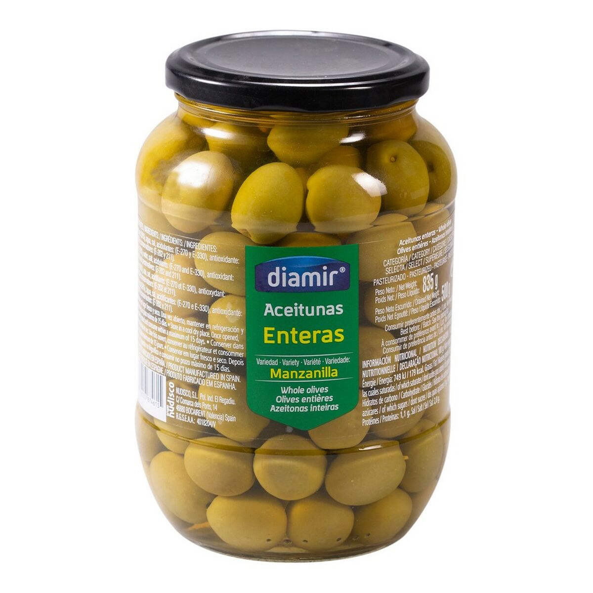 Olives Manzanilla Diamir (850 ml)