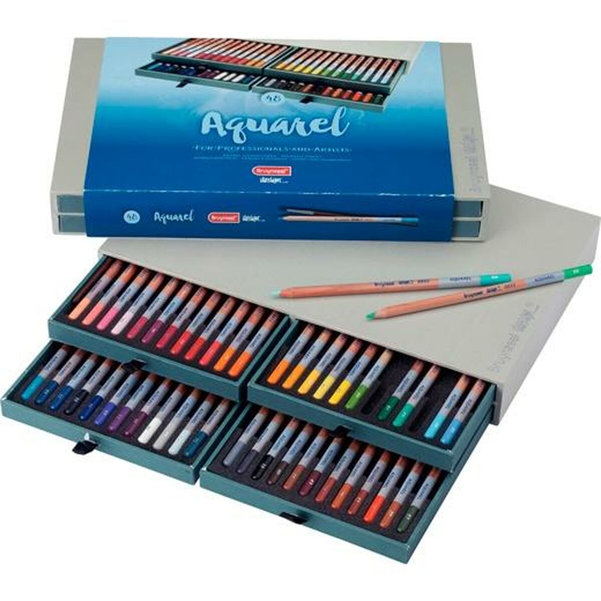 Crayons de couleurs pour aquarelle 48 pièces