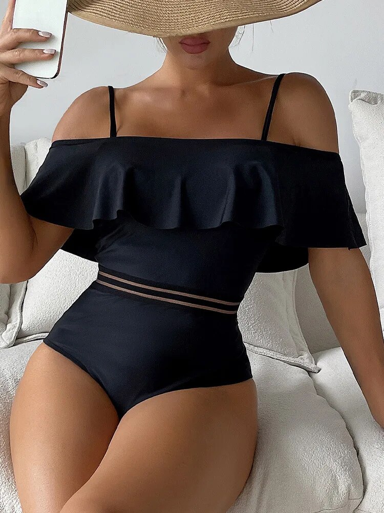 Maillot de bain noir une pièce