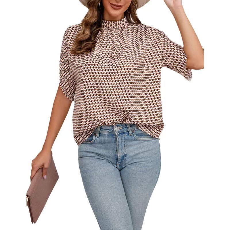 Haut ample manches courtes pour femme