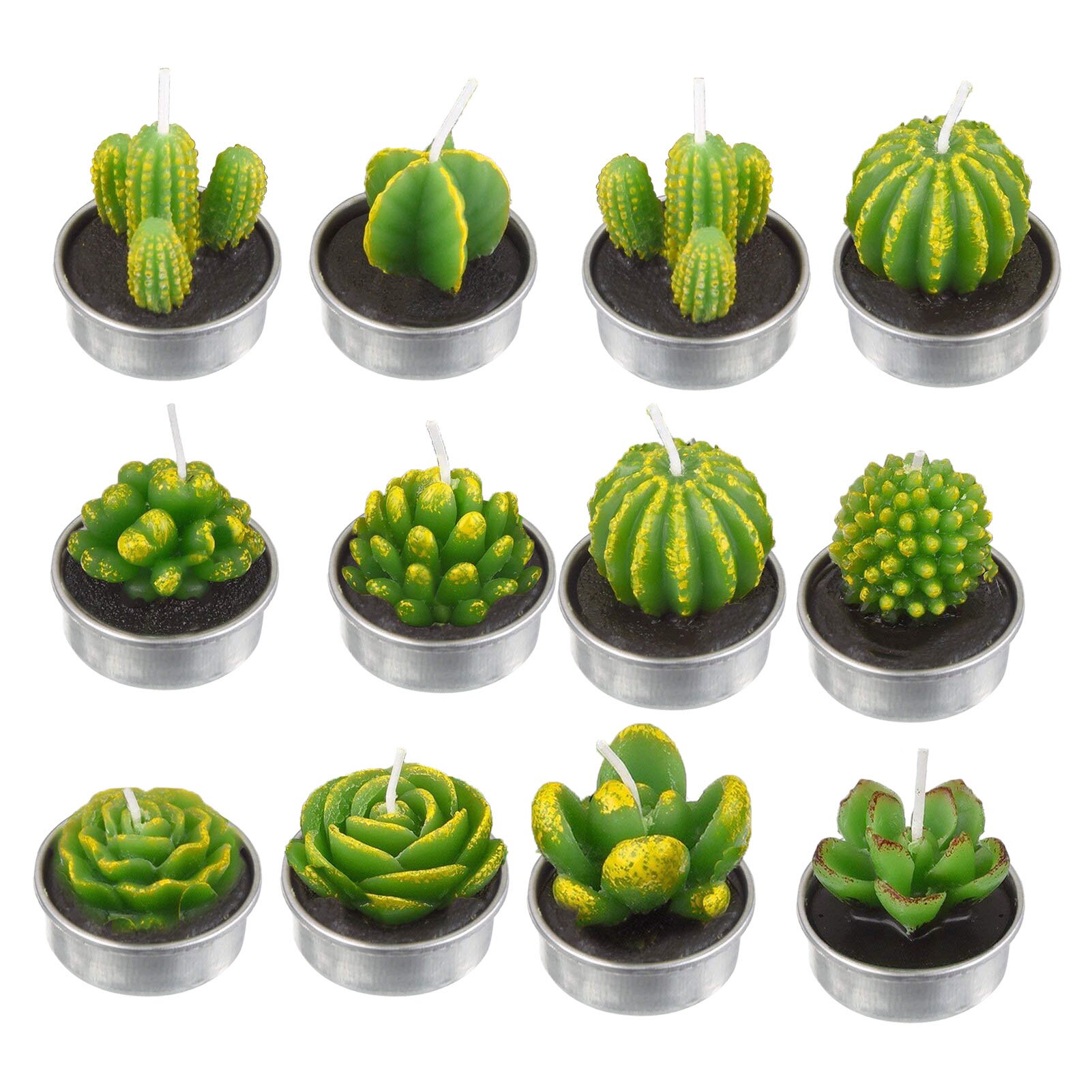 Bougie-en-fleur-de-Rose-saint-valentin-12-pi-ces-Cactus-3D-simulation-de-plantes-succulentes