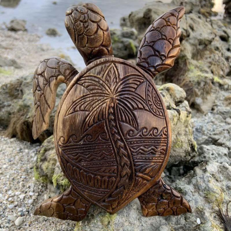 Sculpture tortue Hawaïenne