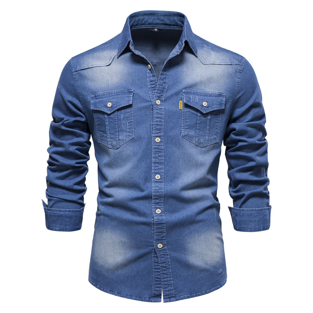 Chemise-en-denim-manches-longues-en-coton-pour-hommes-chemise-d-contract-e-coupe-couvertes-v