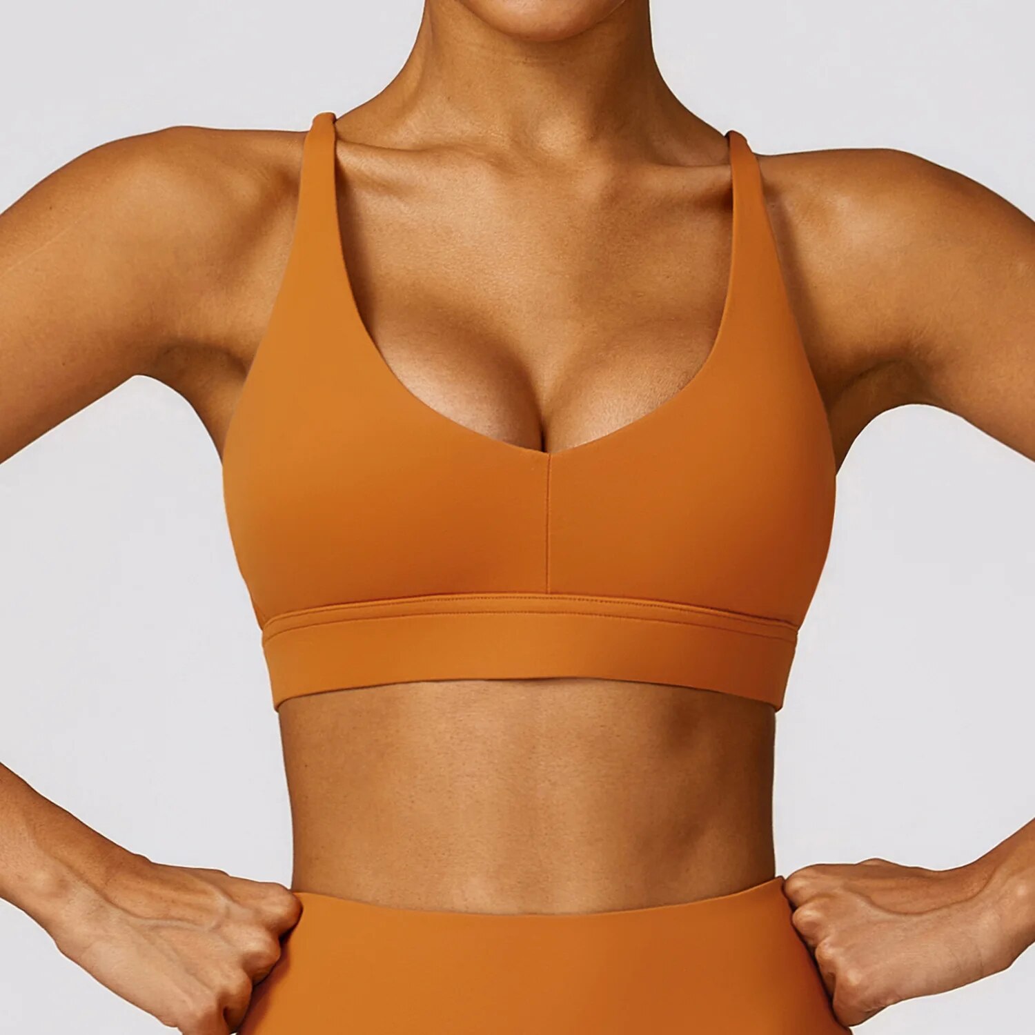 Soutien-gorge-Push-Up-bretelles-crois-es-pour-femmes-haut-court-de-sport-yoga-fitness-respirant