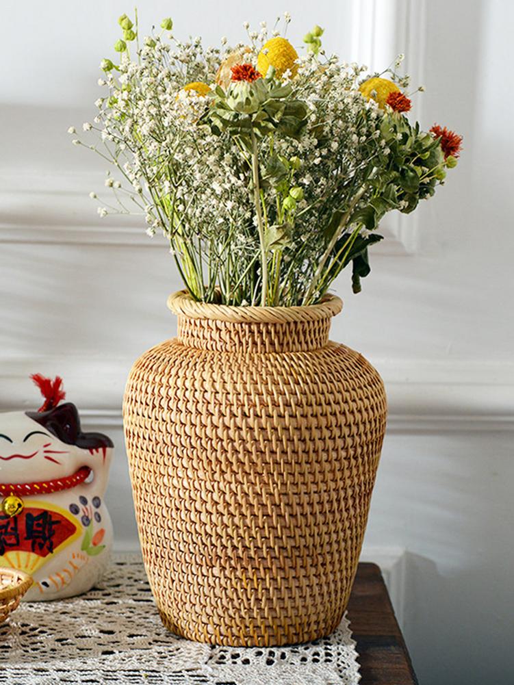 Vase-plantes-en-rotin-tiss-rustique-en-osier-Pot-de-panier-de-fleurs-pour-d-coration