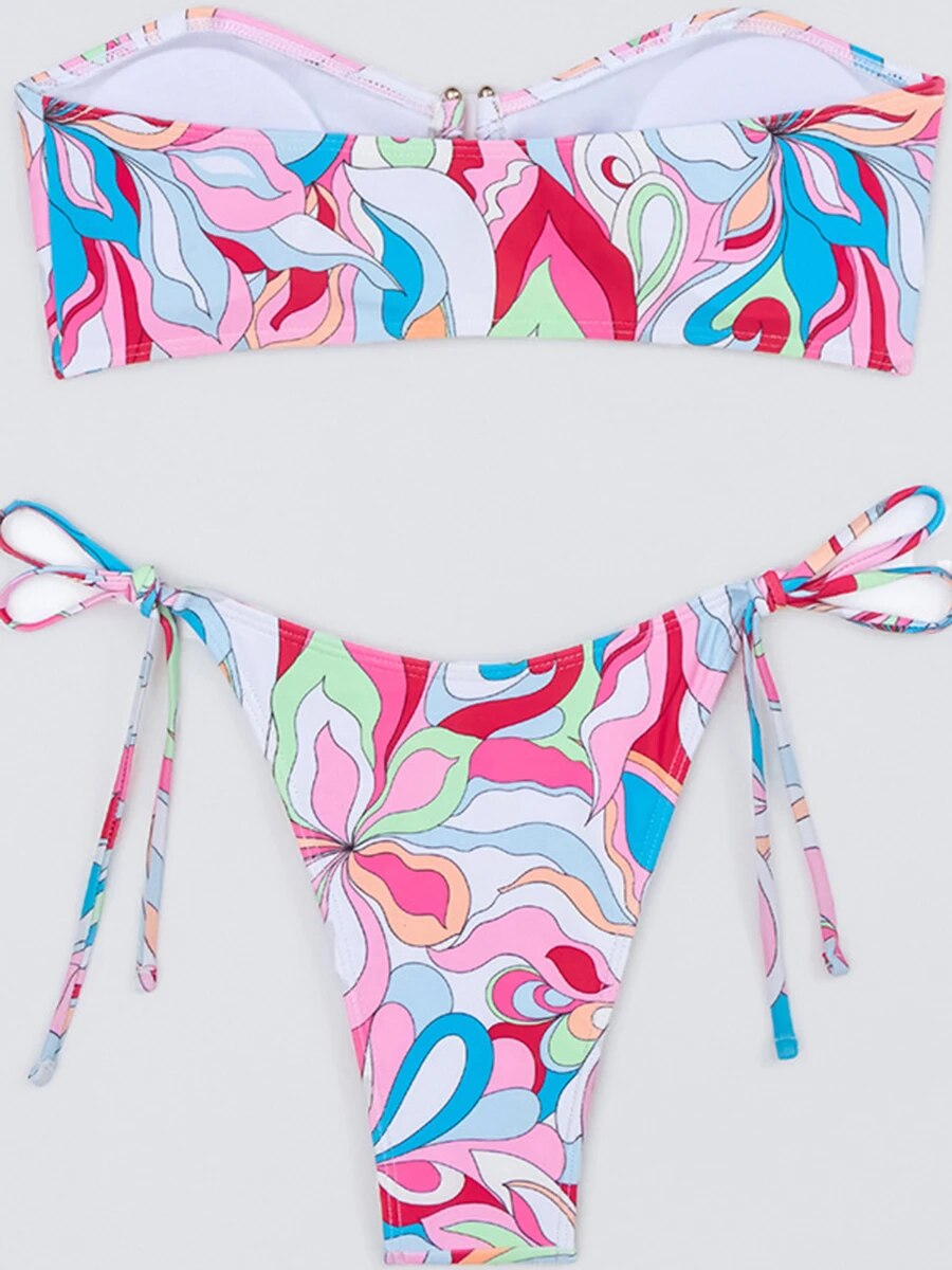Maillot-de-bain-sans-bretelles-U-Metal-Link-pour-femme-maillots-de-bain-sexy-pour-femme