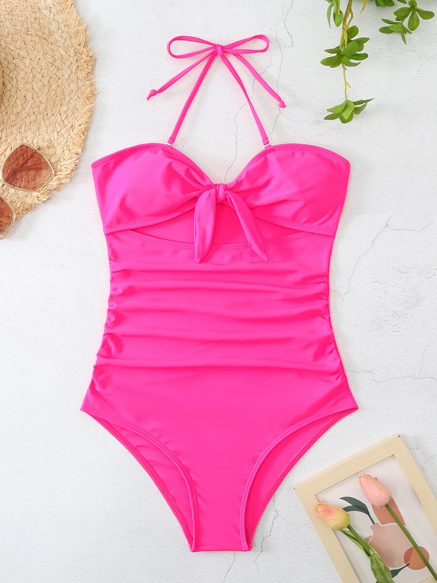 Maillot-de-bain-une-pi-ce-pour-femmes-solide-rembourr-baigneuses-natation-v-tements-de-plage