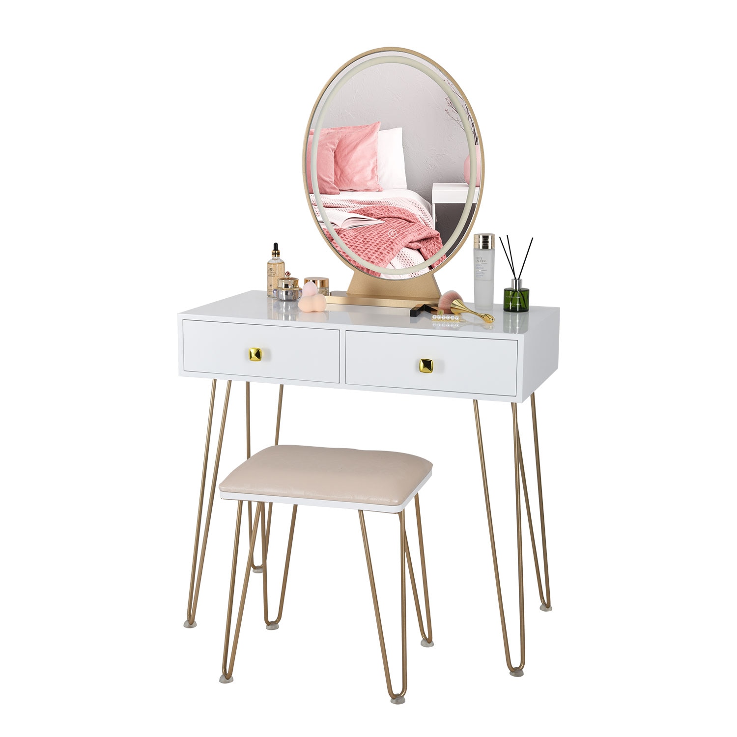 KingYee-coiffeuse-de-maquillage-3-couleurs-miroir-LED-mobilier-de-chambre-coucher-tabouret-de-maquillage-de
